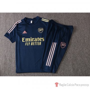 Tuta Da Track Arsenal Manica Corta 2020-21 Blu