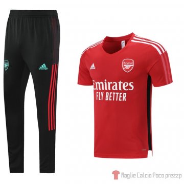 Tuta Da Track Arsenal Manica Corta 2021-22 Rosso