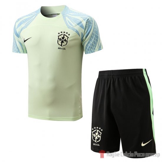 Tuta Da Track Brasileee Manica Corta 22-23 Verde - Pantalon Corto - Clicca l'immagine per chiudere