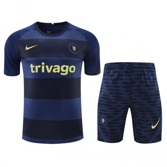 Tuta Da Track Chelsea Manica Corta 22-23 Blu Oscuro - Pantalon Corto - Clicca l'immagine per chiudere