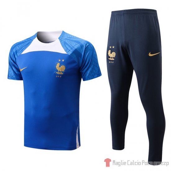Tuta Da Track Francia Manica Corta 22-23 Blu - Clicca l'immagine per chiudere