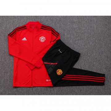 Tuta Da Track Giacca Manchester United Bambino 22-23 Rosso