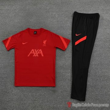 Tuta Da Track Liverpool Manica Corta 2021 Rosso