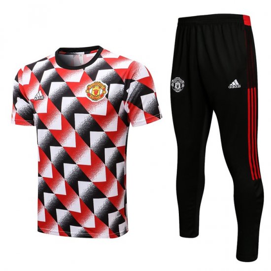Tuta Da Track Manchester United Manica Corta 22-23 Nero E Rosso - Clicca l'immagine per chiudere
