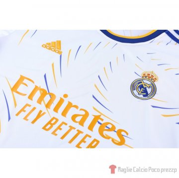 Tuta Da Track Real Madrid Manica Corta 21-22 Bianco