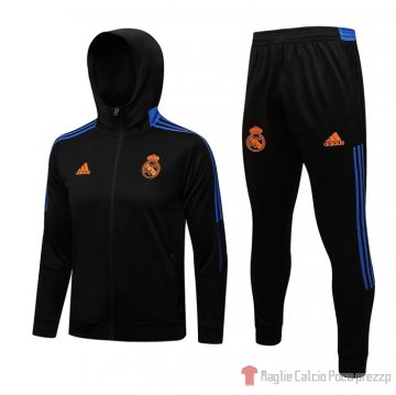 Tuta da Track Real Madrid 21-22 Negro Y Azul Tuta da Track Real Madrid 21-22 Negro Y Azul
