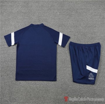 Chandal Del Olympique Marsella Manica Corta 2022-23 Azul - Pantalon Corto