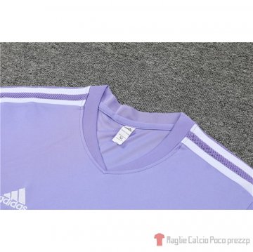 Chandal Del Real Madrid Manica Corta 2022-23 Purpura - Pantalon Corto