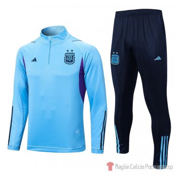Felpa Della Tuta Argentina 22-23 Azul Claro Felpa Della Tuta Argentina 22-23 Azul Claro