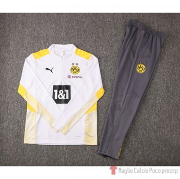 Tuta Da Track Felpa Borussia Dortmund 2021-22 Blanco