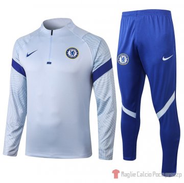 Tuta da Track Felpa Chelsea 2020-21 Azul Tuta da Track Felpa Chelsea 2020-21 Azul