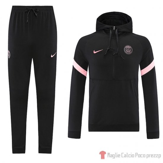 Felpa Della Tuta Paris Saint-germain 2021-22 Negro Y Rosa - Clicca l'immagine per chiudere