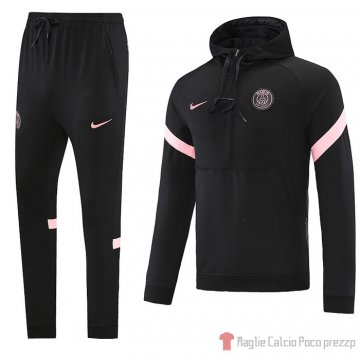 Felpa Della Tuta Paris Saint-germain 2021-22 Negro Y Rosa