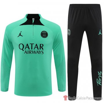 Felpa Della Tuta Paris Saint-germain Jordan 2022-23 Verde Felpa Della Tuta Paris Saint-germain Jordan 2022-23 Verde