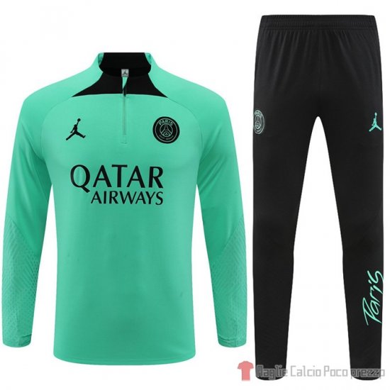 Felpa Della Tuta Paris Saint-germain Jordan 2022-23 Verde - Clicca l'immagine per chiudere