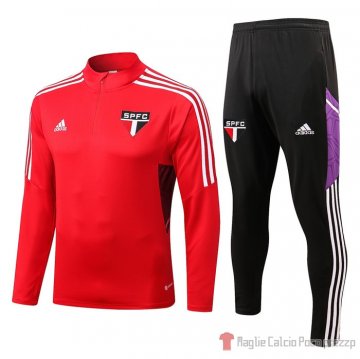 Felpa Della Tuta Sao Paulo 22-23 Rojo Felpa Della Tuta Sao Paulo 22-23 Rojo