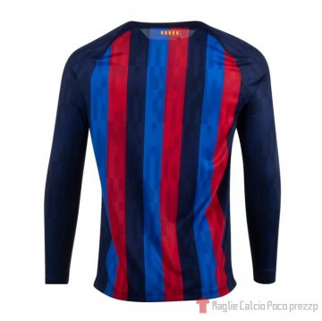 Maglia Barcellona Home Maniche Lunghe 22-23