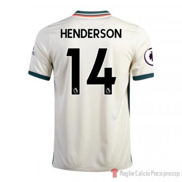 Maglia Liverpool Giocatore Henderson Away 21-22 Maglia Liverpool Giocatore Henderson Away 21-22