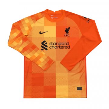 Maglia Liverpool Portiere Maniche Lunghe 21-22 Naranja Maglia Liverpool Portiere Maniche Lunghe 21-22 Naranja
