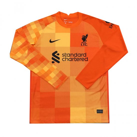 Maglia Liverpool Portiere Maniche Lunghe 21-22 Naranja - Clicca l'immagine per chiudere