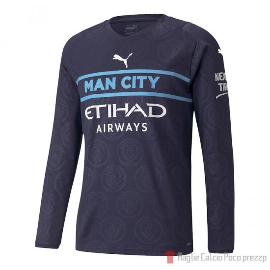Maglia Manchester City Terza Manica Lunga 21-22 - Clicca l'immagine per chiudere