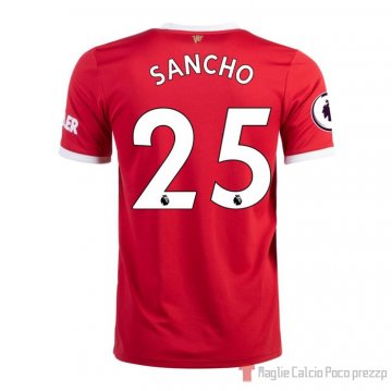 Maglia Manchester United Giocatore Sancho Home 21-22 Maglia Manchester United Giocatore Sancho Home 21-22