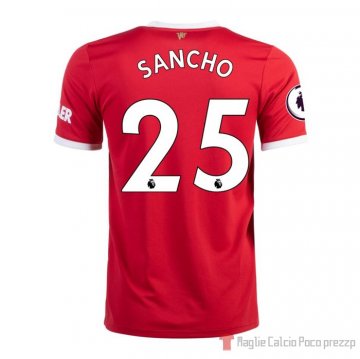 Maglia Manchester United Giocatore Sancho Home 21-22