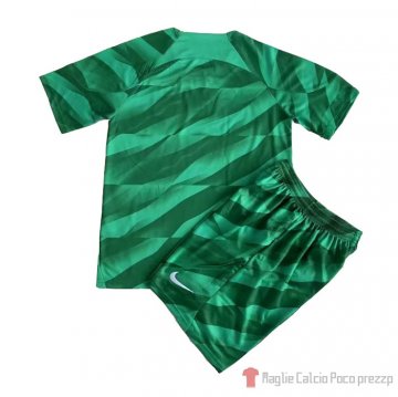 Maglia Paris Saint-germain Portiere Bambino 23-24 Verde