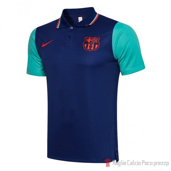 Maglia Polo Barcellona 2021 Blu - Clicca l'immagine per chiudere