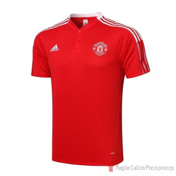 Maglia Polo Del Manchester United 2021-2022 Rojo Maglia Polo Del Manchester United 2021-2022 Rojo