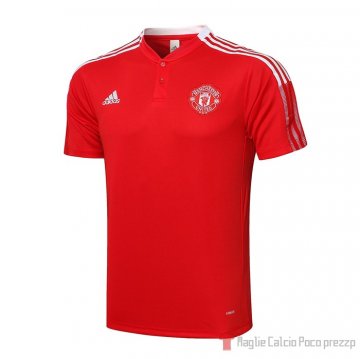 Maglia Polo Del Manchester United 2021-2022 Rojo