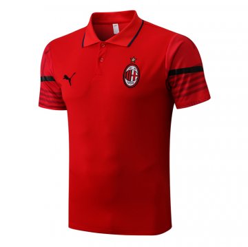Maglia Polo Del Milan 2022-23 Rojo Maglia Polo Del Milan 2022-23 Rojo