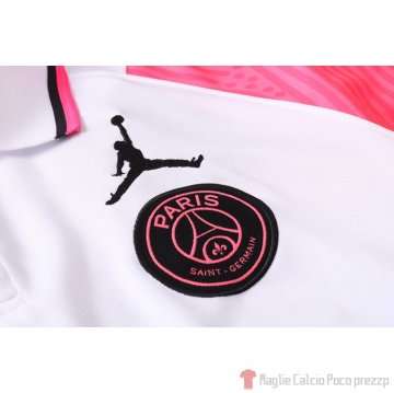 Maglia Polo Paris Saint-Germain 2020/2021 Bianco e Rosa