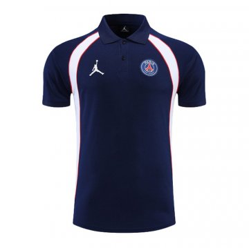 Maglia Polo Paris Saint-germain Jordan 22-23 Blu Marino Maglia Polo Paris Saint-germain Jordan 22-23 Blu Marino