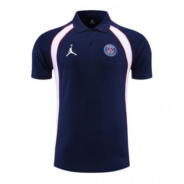 Maglia Polo Paris Saint-germain Jordan 22-23 Blu Marino