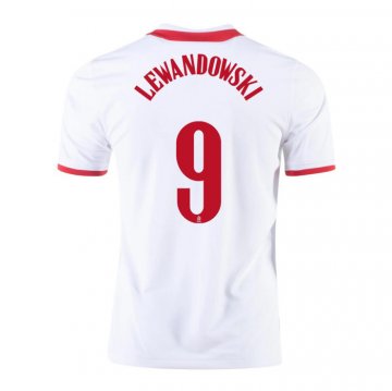 Maglia Polonia Giocatore Lewandowski Home 20-21 Maglia Polonia Giocatore Lewandowski Home 20-21