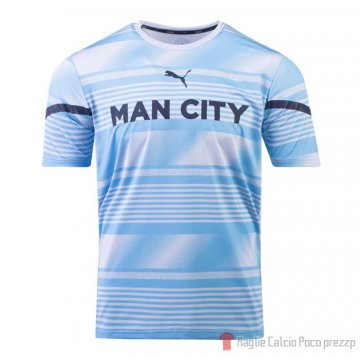 Maglia Pre Partido Del Manchester City 2022 Blu Maglia Pre Partido Del Manchester City 2022 Blu