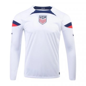 Maglia Stati Uniti Home Maniche Lunghe 2022 Maglia Stati Uniti Home Maniche Lunghe 2022