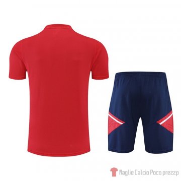 Tuta Da Track Ajax Manica Corta 22-23 Rosso - Pantalon Corto