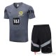 Tuta Da Track Borussia Dortmund Manica Corta 2022-23 Gris - Pantalon Corto