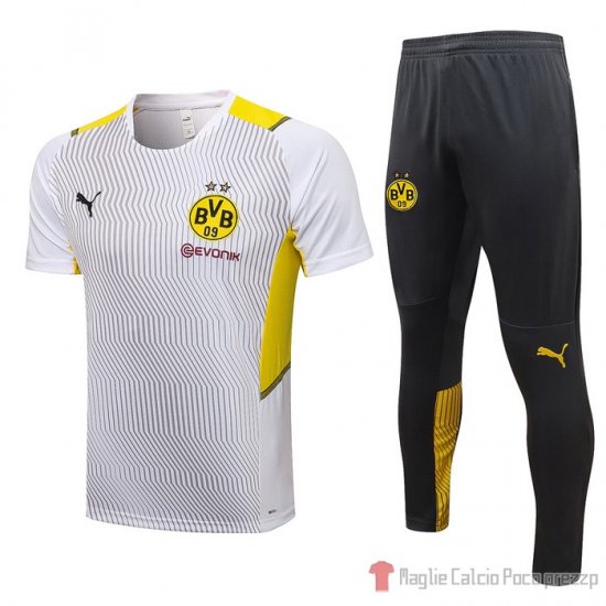 Tuta Da Track Borussia Dortmund Manica Corta 21-22 Bianco - Clicca l'immagine per chiudere