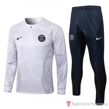 Tuta Da Track Felpa Paris Saint-germain Bambino 2022-23 Bianco Tuta Da Track Felpa Paris Saint-germain Bambino 2022-23 Bianco