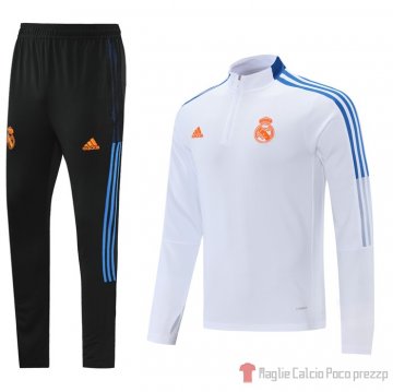 Tuta Da Track Felpa Real Madrid 2021-22 Bianco