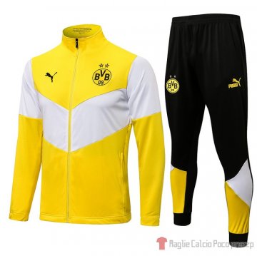 Tuta Da Track Giacca Borussia Dortmund 2021-22 Giallo Tuta Da Track Giacca Borussia Dortmund 2021-22 Giallo