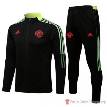 Tuta Da Track Giacca Manchester United 21-22 Nero E Giallo Tuta Da Track Giacca Manchester United 21-22 Nero E Giallo