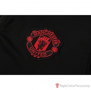 Tuta Da Track Giacca Manchester United 21-22 Nero E Giallo