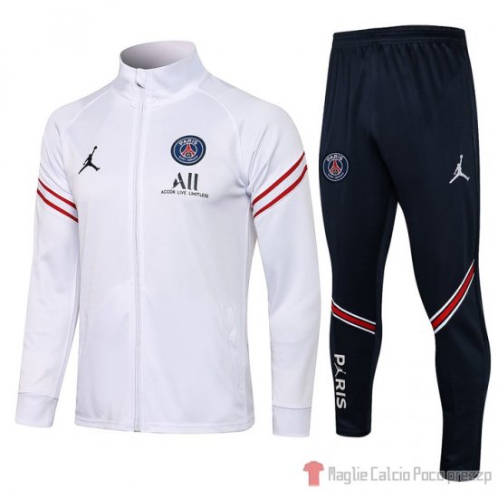 Tuta Da Track Giacca Paris Saint-germain Bambino 21-22 Bianco - Clicca l'immagine per chiudere