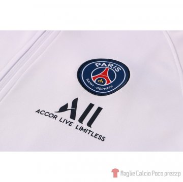 Tuta Da Track Giacca Paris Saint-germain Bambino 21-22 Bianco