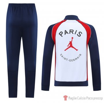 Tuta Da Track Giacca Paris Saint-germain Jordan 21-22 Bianco