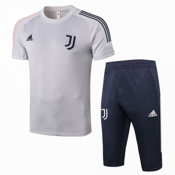 Tuta Da Track Juventus Manica Corta 2020-21 Grigio